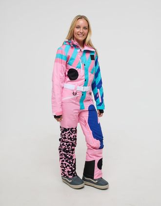 OOSC Penfold - Tuta da sci rosa da donna