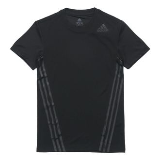 adidas Casual Sports Round-neck Short-sleeve Tee Men Black FL4309