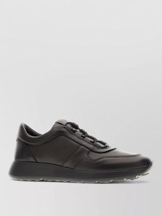 Tod's leather lace up low top sneakers rubber sole