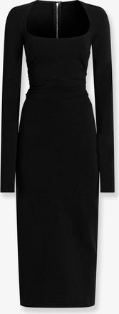 Dolce & Gabbana Vestito lungo in jersey con drappeggio laterale - DOLCE & GABBANA - gender_Woman