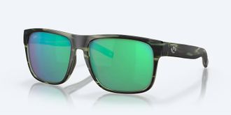 Costa Unisex Spearo Xl Polarized Sunglasses In Matte Reef Green Mirror