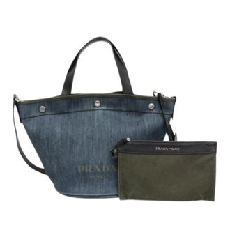 Prada Pre-owned 1Bg244 Borsa a Spalla - - Pre-owned - Donna - Blu - ONE SIZE