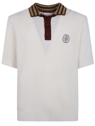 Dr&ocirc;le de Monsieur Ajour&eacute; D Miroir Polo Shirt