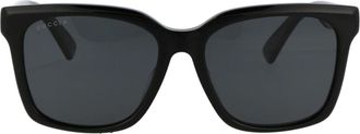 Gucci Stijlvolle zonnebril Gg 1175Sk - unisex - Zonnebrillen - Zwart - 56 MM - Accessoires
