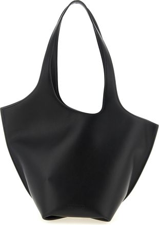 The Attico Black Calfskin Shoulder Womens Bag