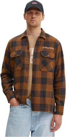 Universal Works Checked Pocket Shirt - Heren - Zomerjassen - Veelkleurig - XL - Katoen - Jassen