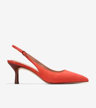 Cole Haan Womens Hansell Slingback Pumps - Orange Size 10.5
