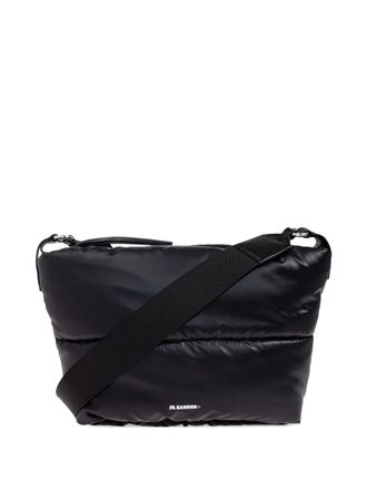 Jil Sander quilted zip-fastening shoulder bag - Black