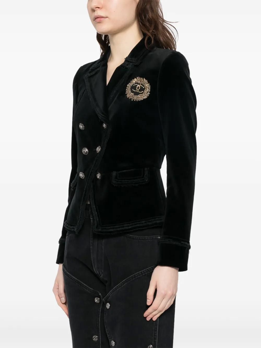 【NOTHING WRITTEN】Vegetable Leather Pea Coat Black Vegetable leather pea coat (Black) - Nothing written