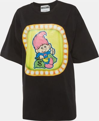 Moschino Couture Black Printed Jersey T-Shirt