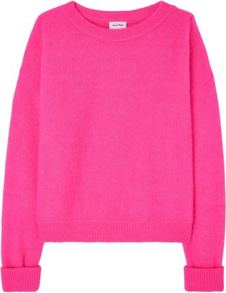 American Vintage Maglione Vitow a coste - Rosa