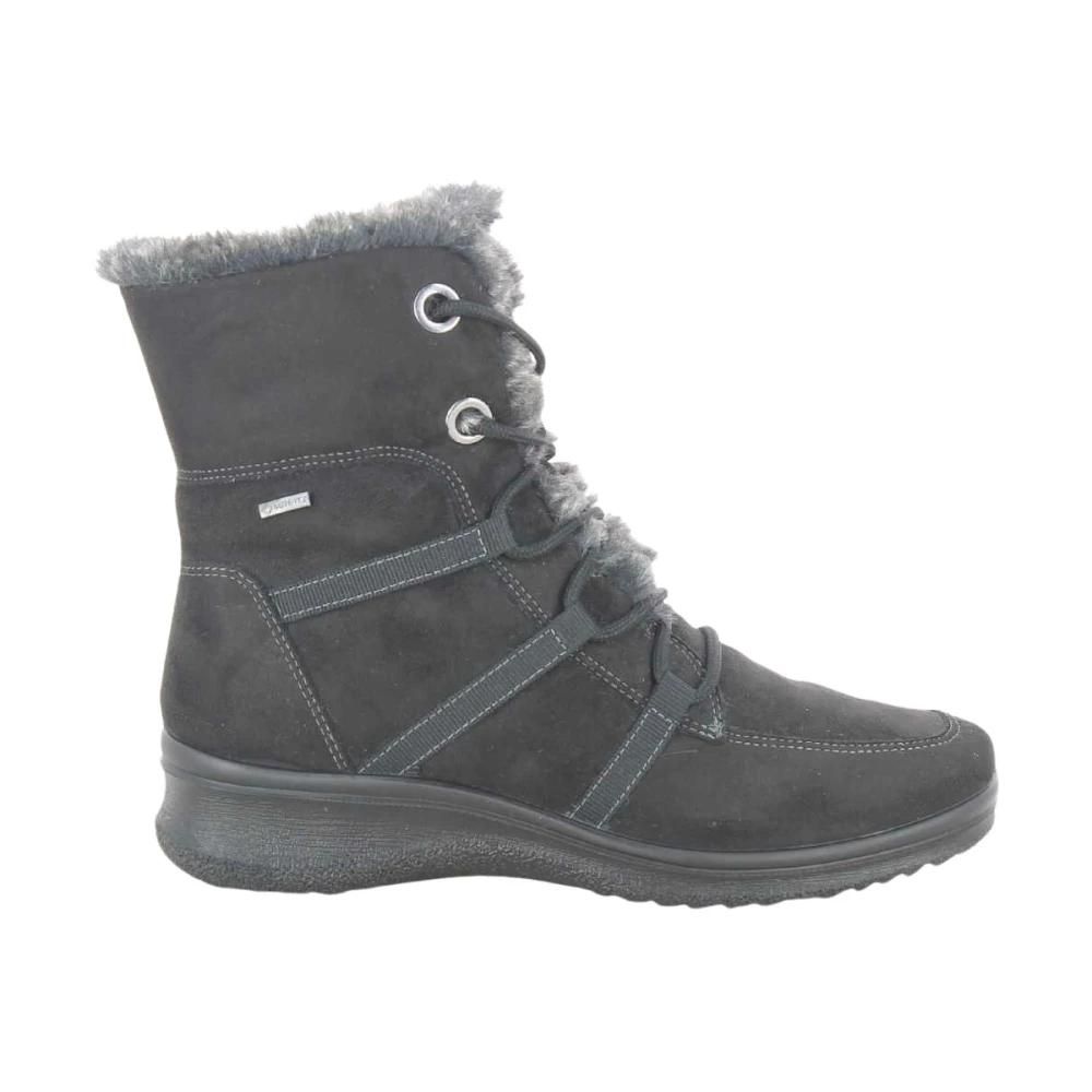 ara Graz enkellaarzen voor dames, zwart, 41,5 EU, zwart, 41.5 EU Breed