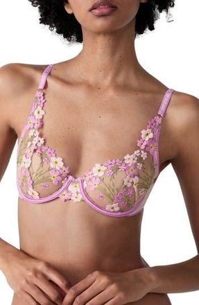 Etam Douceur Classique Underwire Unlined Bra in Lilac at Nordstrom Rack, Size 34C
