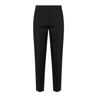 Max Mara Dames, Broeken, Zwart, Maat: XL Wol