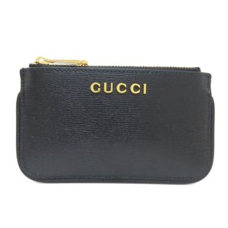 Gucci Black Leather Coin Purse/Coin Case (Pre-Owned)