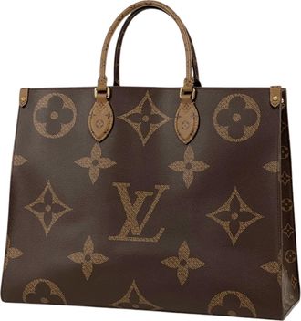 Louis Vuitton Brown Monogram Reverse Shoulder Bag Tote Bag (Pre-Owned)