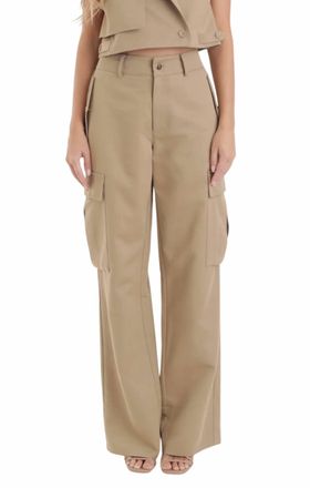 Karina Grimaldi Sola Cargo Pants In Khaki