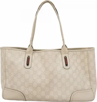Gucci Ivory Leather Tote Bag (Pre-Owned)
