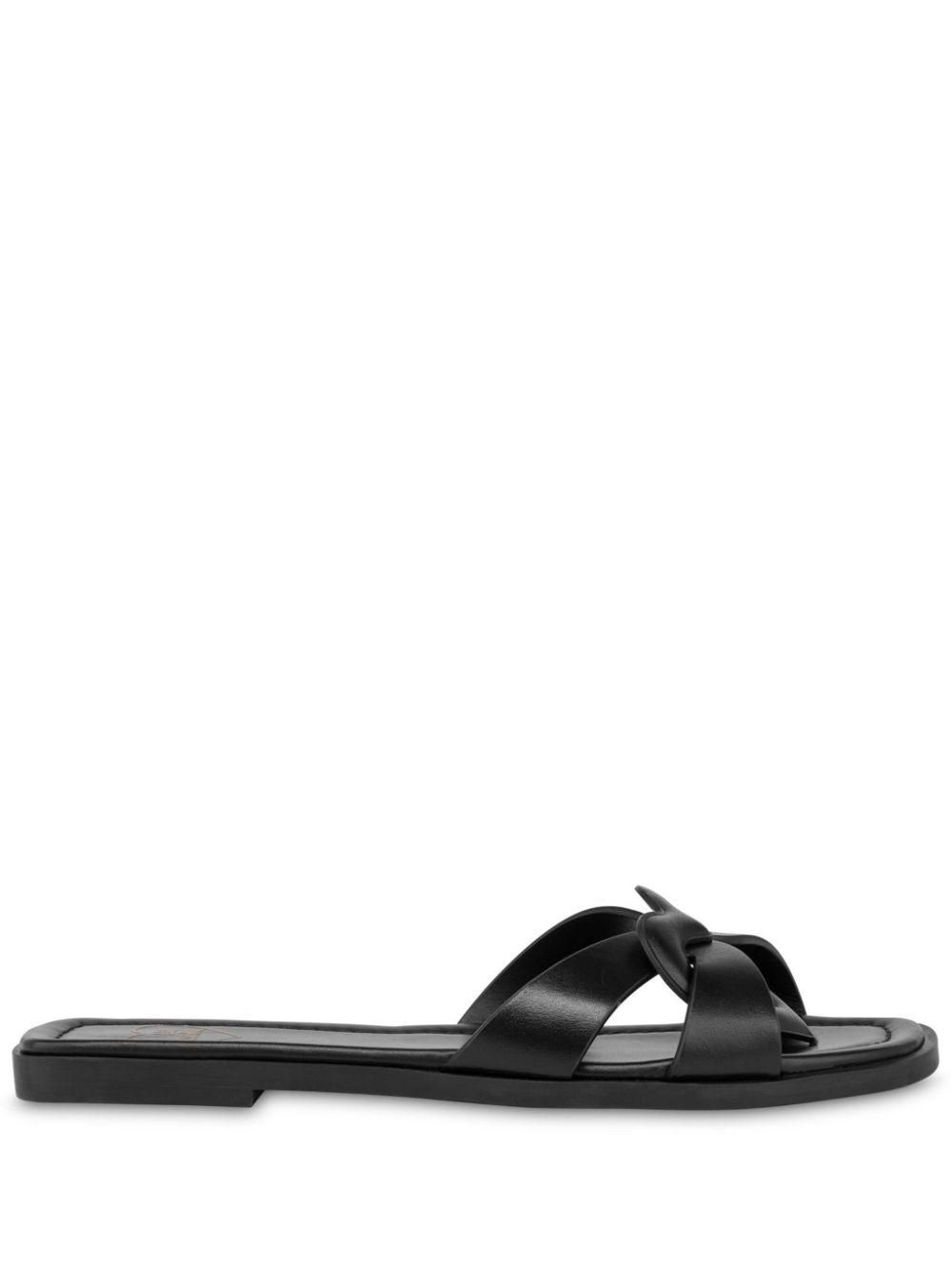 サンダル Moschino SS25 Moschino Sandals Black (MB10073G0M GB0000) Black 'Couture' Sandals by Moschino on Sale