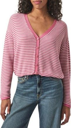 Splendid Bri Striped Cardigan in Chteau Rose Stripe at Nordstrom Rack, Size X-Large