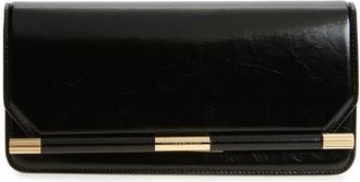 Victoria Beckham 202 Leather Clutch in Black at Nordstrom