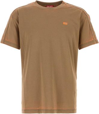 Diesel Brown Crew Neck T-Shirt