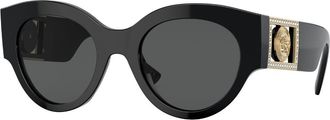 Versace VE4438B Asian Fit GB1/87 Womens Sunglasses Black Size 52