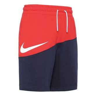 Nike Sportswear Swoosh Small Sports Shorts Blue Red BV5310-657