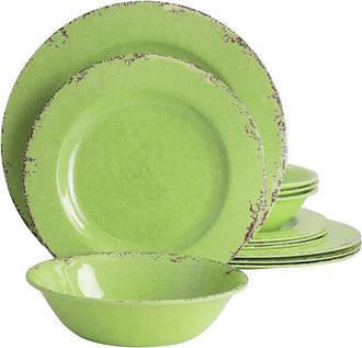Gibson Mauna 12Pc Melamine Dinnerware Set