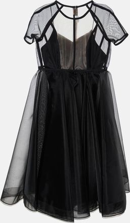 Alex Perry Black Mesh Briony Gown