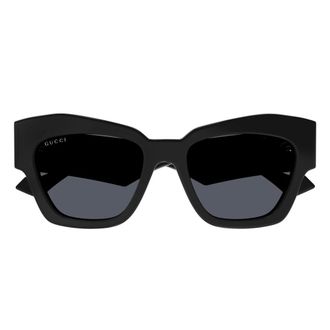 Gucci Gg1422S 001 Cat-eye Sunglasses - female - Gucci - Sunglasses - Black - 55 MM - Accessories