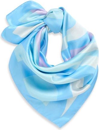 Frasier Sterling Ocean Breeze Square Scarf in Blue at Nordstrom