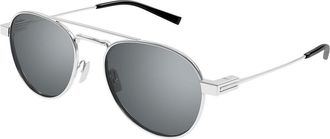 Saint Laurent SL 708 006 Mens Sunglasses Silver Size 54 - Free RX Lenses - Free RX Lenses
