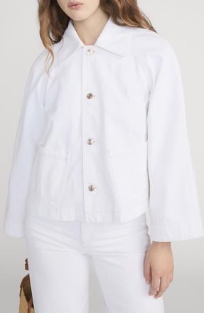 Frame Denim The Denim Swing Jacket in Au Natural Clean at Nordstrom, Size X-Small