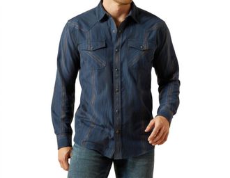 Ariat Hansen Retro Fit Shirt In Navy