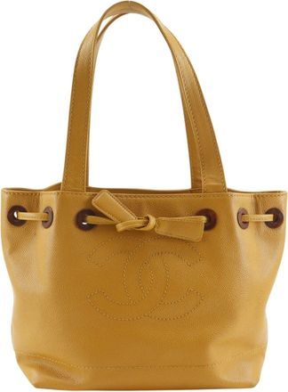 Chanel Camel Grained Calfskin Tote Bag (Pre-Owned)