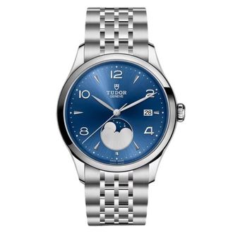 Tudor 1926 Luna Automatic Moon Phase Blue Dial Watch M91560-0002