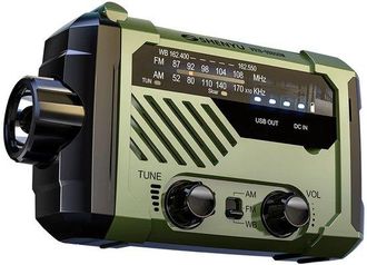 No Brand Radio A Manovella Solare Di Emergenza, Apparecchiatura Am/fm Di Sopravvivenza Militare Ad Alta Tecnologia Per Situazioni Professionali