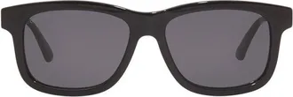 Gucci GG0824S005 Rectangle Full Rim Sunglasses - Black