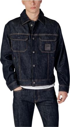 A|X Armani Exchange Hombre, Chaquetas, Azul, Talla: XL