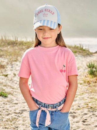 Vertbaudet M&auml;dchen T-Shirt BASIC Oeko-Tex rosa bonbon
