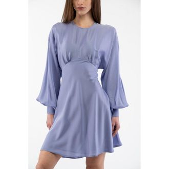 Moschino Womens Purple Marabou Casual Dress