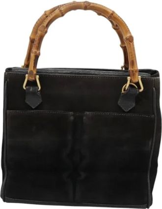 Gucci Pre-owned Camoscio handbags - - Pre-owned - Donna - Nero - ONE SIZE