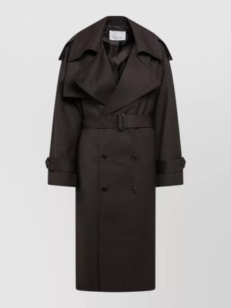 Frankie Shop dursley wool blend trench coat belted