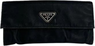 Prada Pre-owned Vintage Wallet - Dames - Vintage Accessoires - Zwart - ONE Size - Leer - Vintage