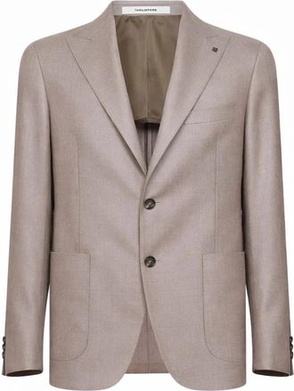 Tagliatore Single-breasted Blazer - Heren - Business blazers - Beige - M - Kostuums