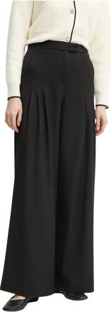 Remain Wijde broek - Dames - Wijde Broeken - Zwart - XS - Broeken
