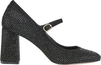 Cosmoparis Schoenen, Dames, Zwart, 36 EU, Su&egrave;de, Zwarte Su&egrave;de Strass Hoge Hakken