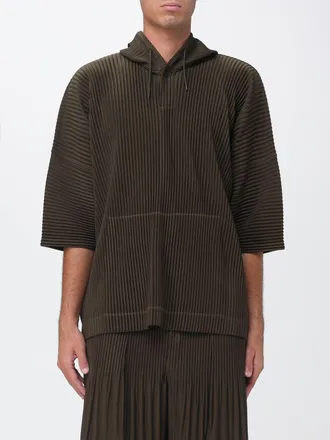 Homme Pliss&eacute; Issey Miyake Felpa con cappuccio Homme Pliss&eacute; Issey Miyake in cr&ecirc;pe plissettato