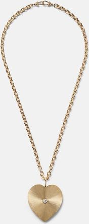 Marie Lichtenberg Collana Heart Jumbo in oro 18kt con diamanti